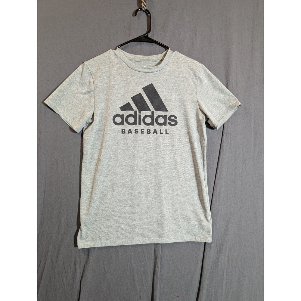 Adidas Short Sleeve Gray T Shirt Size Large (14/16)